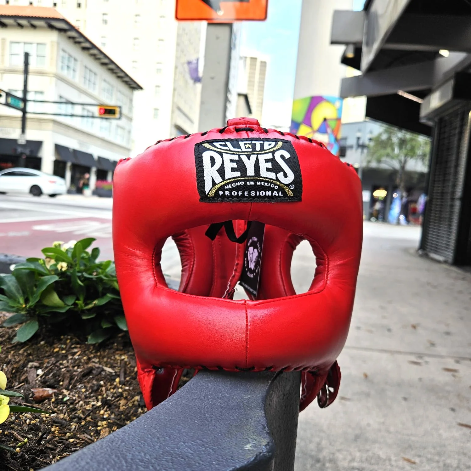 CLETO REYES HEADGEAR TRADITIONAL NYLON BAR RED - Image 2