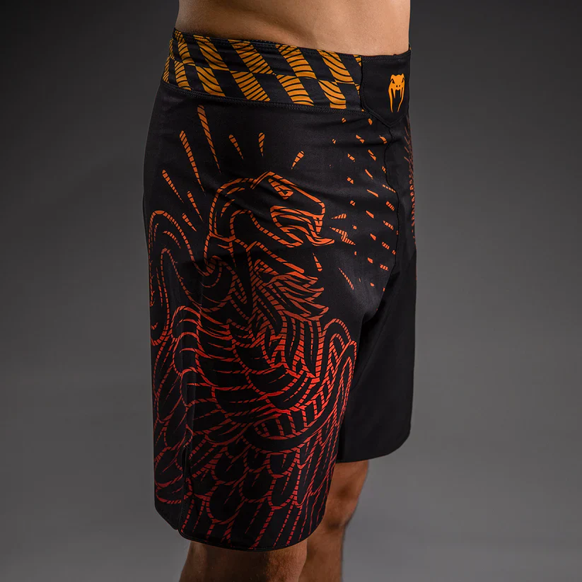 VENUM SHORTS MMA QUETZAL FURY BLACK/RED/ORANGE - Image 6