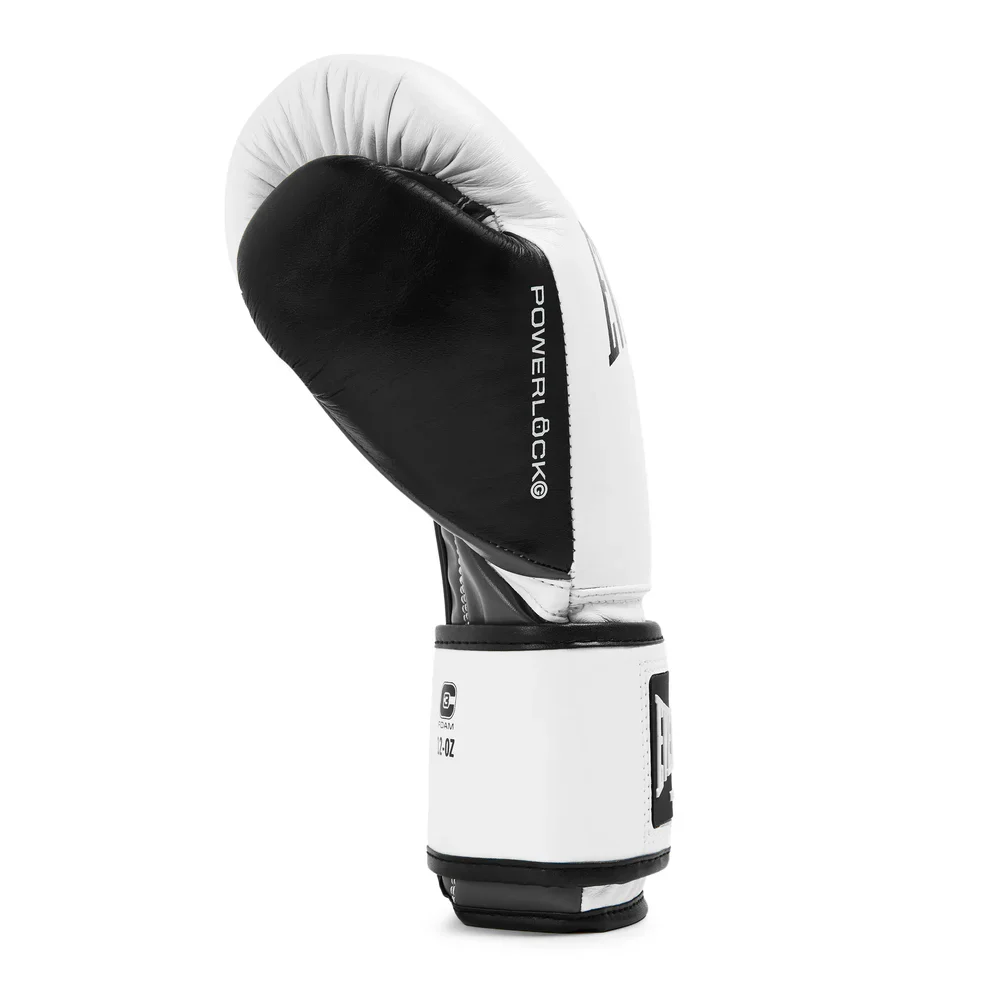 EVERLAST GLOVES POWERLOCK OG ADVANCE HOOK & LOOP WHITE/BLACK 16OZ - Image 3