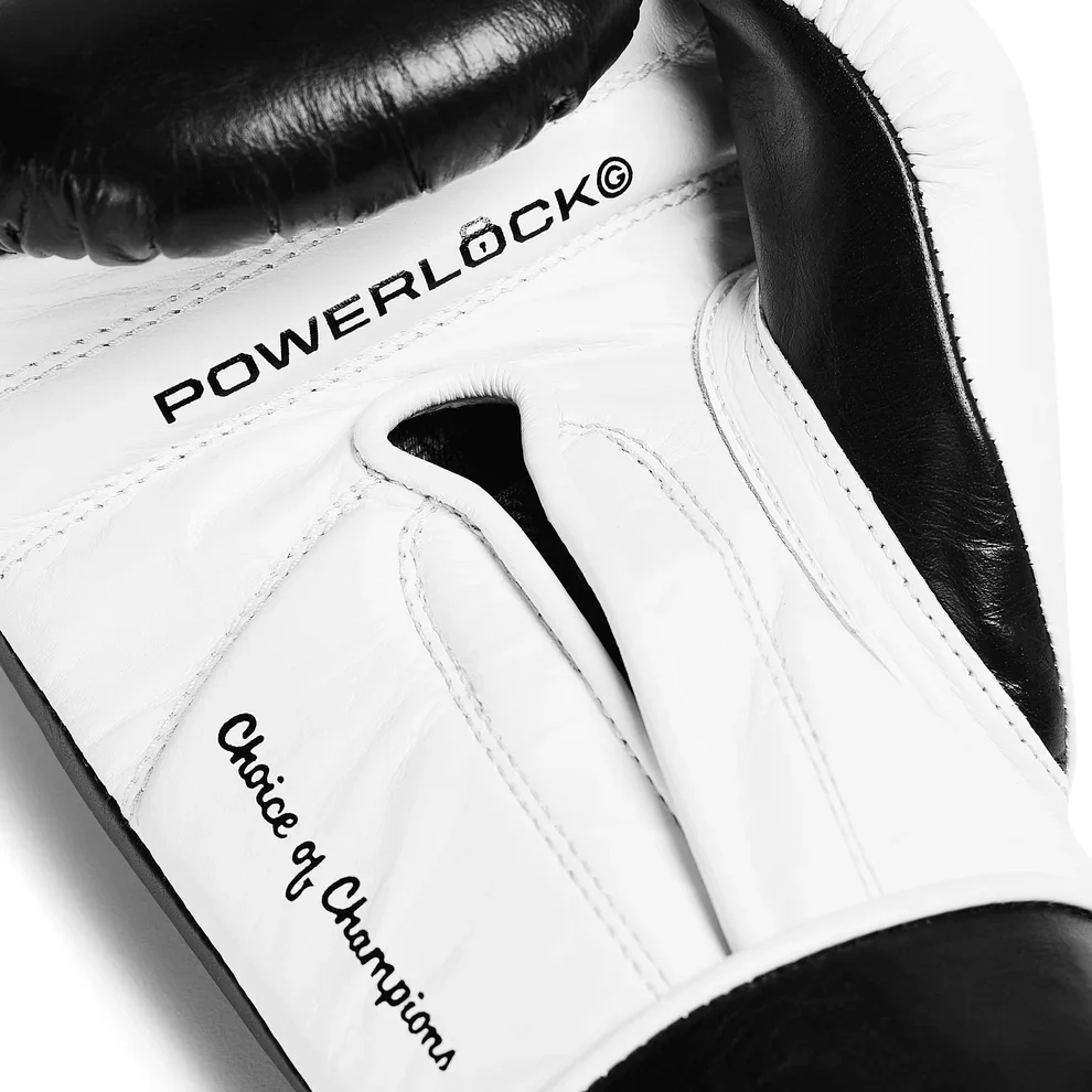 EVERLAST GLOVES HOOK & LOOP POWERLOCK OG PRO TRAINING LEATHER BLACK - Image 3