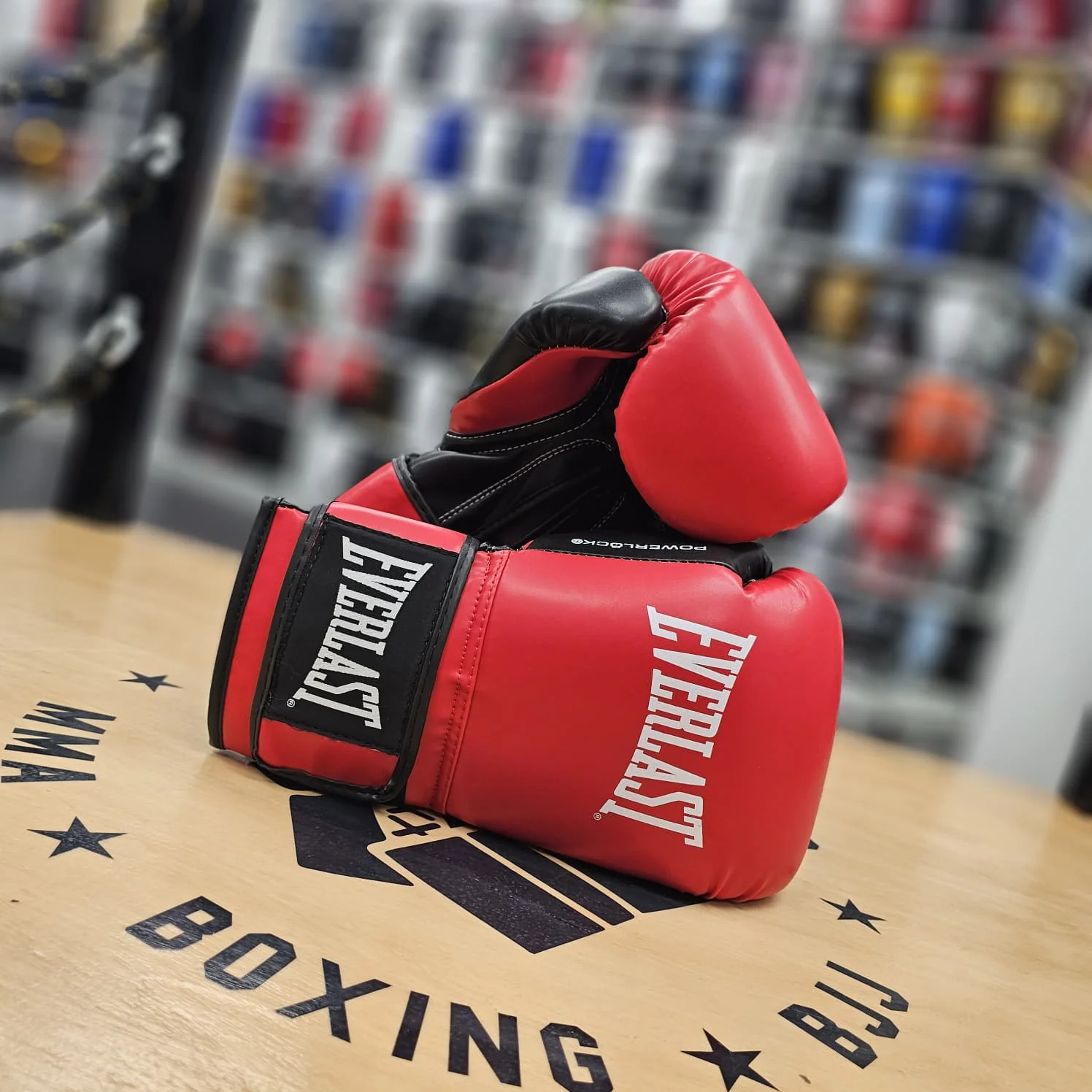 EVERLAST GLOVES POWERLOCK OG SYNTEC HOOK & LOOP RED - Image 2