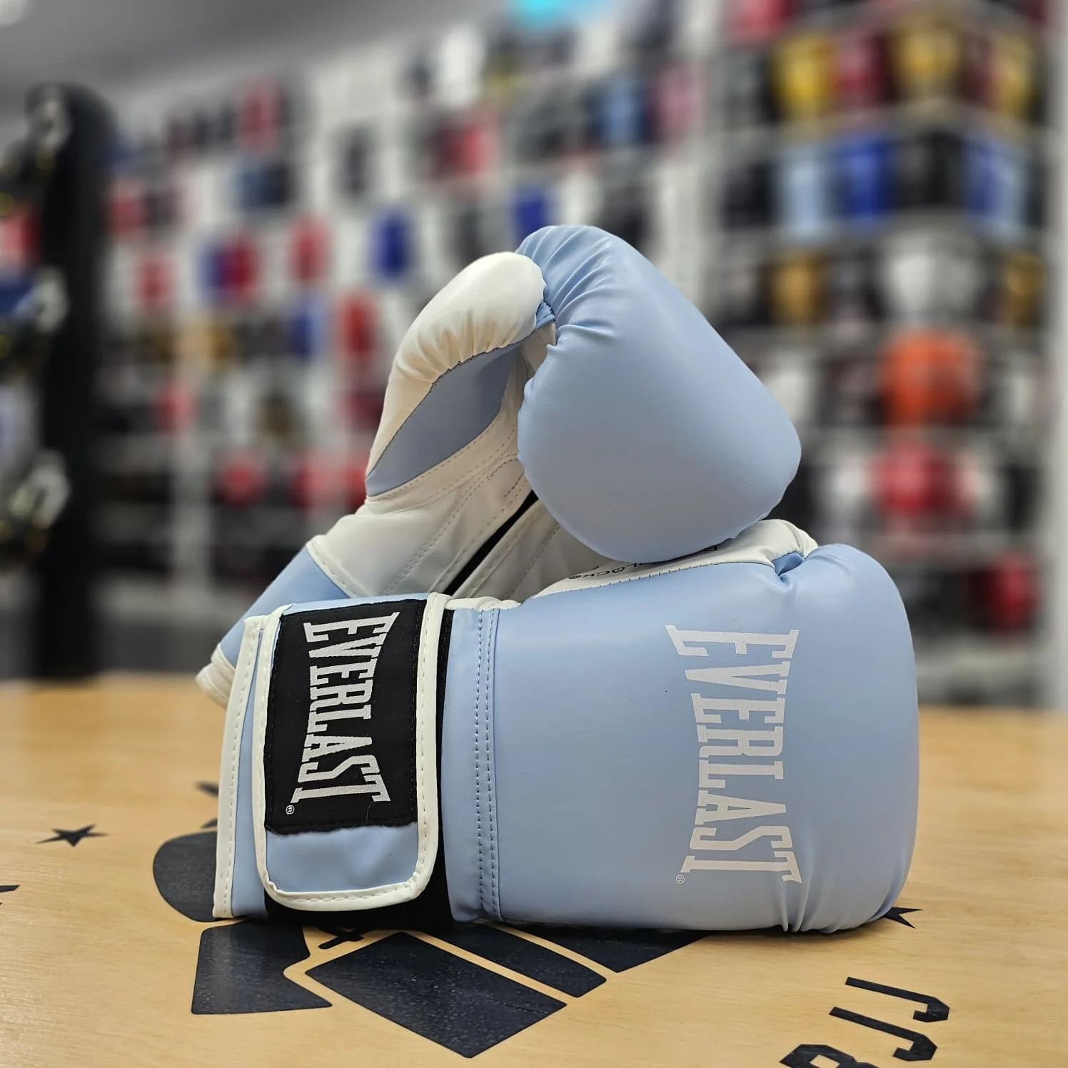 EVERLAST GLOVES POWERLOCK OG SYNTEC HOOK & LOOP SKY BLUE - Image 2