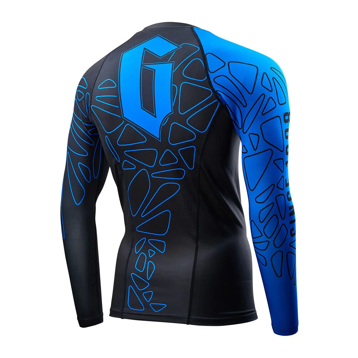 GAMENESS RASHGUARD LONG SLEEVE BLACK/BLUE - Image 2
