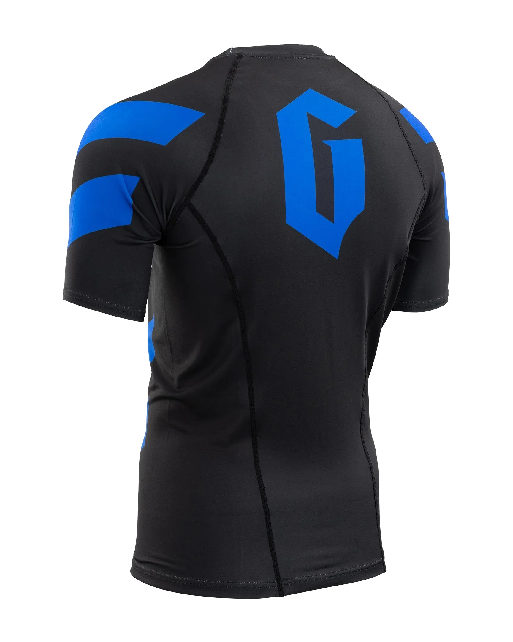 GAMENESS RASHGUARD PRO RANK S/S  BLACK/BLUE - Image 2