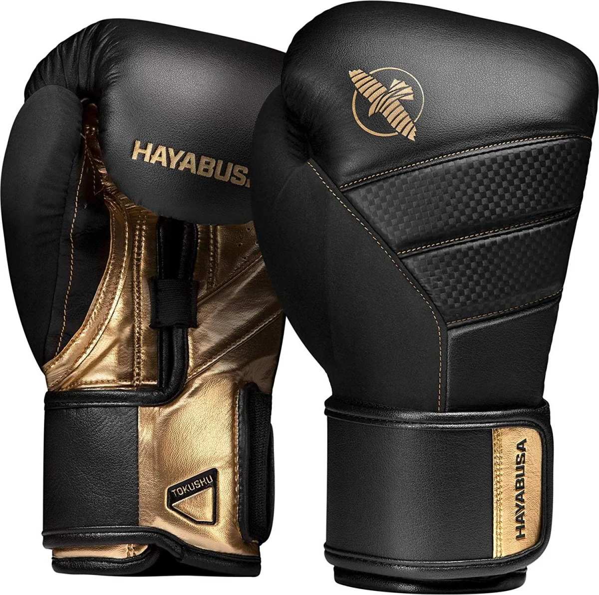 HAYABUSA GLOVES T3 BOXING HOOK AND LOOP BLACK/GOLD