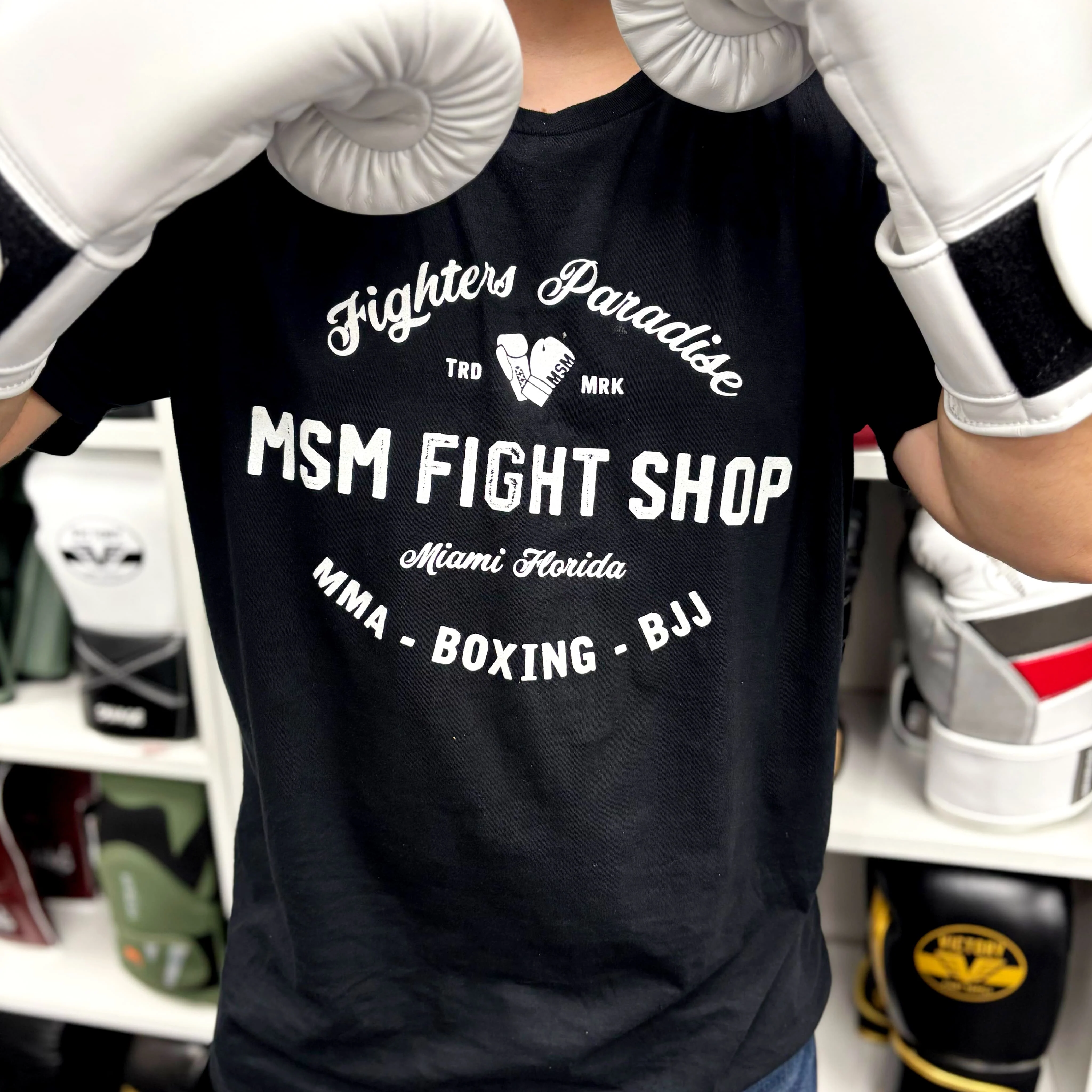 MSM SHIRT FIGHTERS PARADISE BLACK/WHITE - Image 2