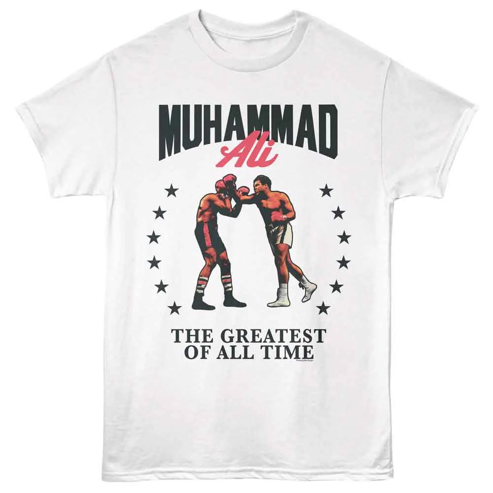 MUHAMMAD ALI SHIRT GOAT IN STARS WHITE