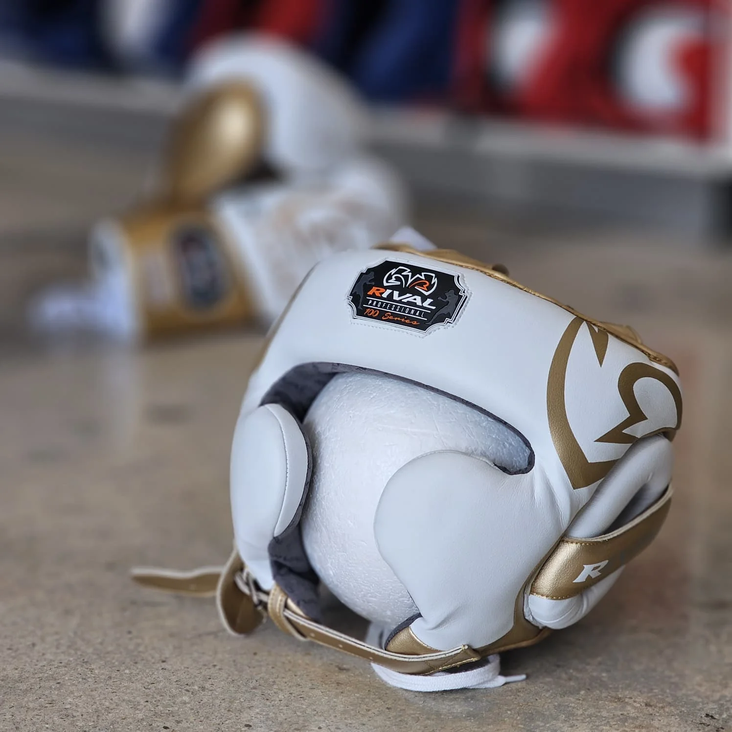 RIVAL HEADGEAR RHG100 LIMITED EDITION WHITE/GOLD - Image 2