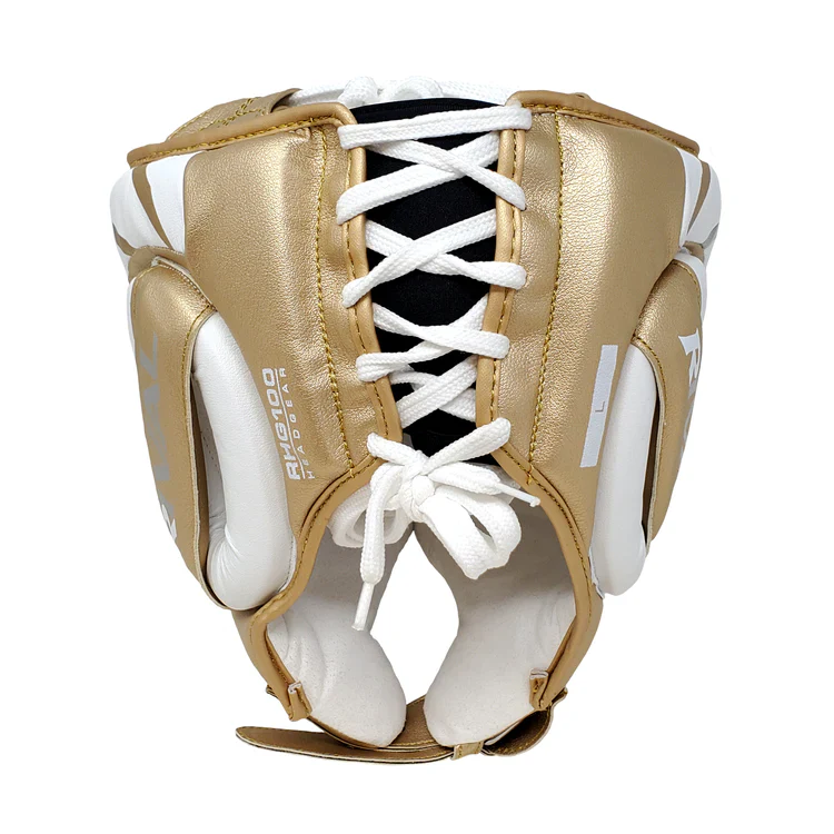RIVAL HEADGEAR RHG100 LIMITED EDITION WHITE/GOLD - Image 3
