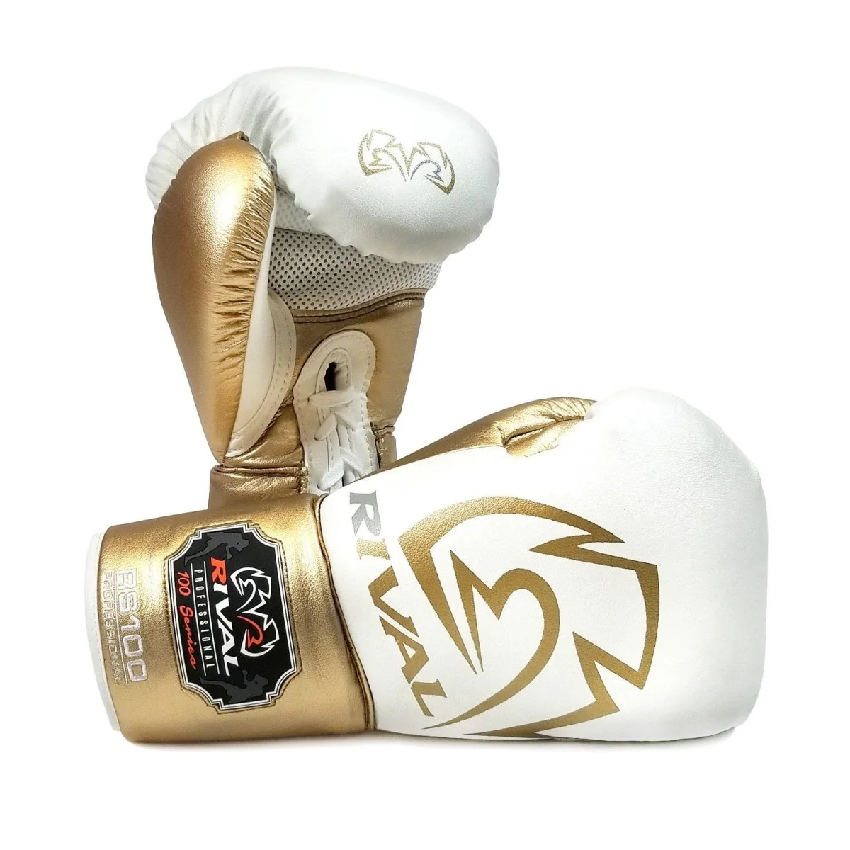 RIVAL GLOVES LACE RS100 LIMITED EDITION WHITE/GOLD - Image 3