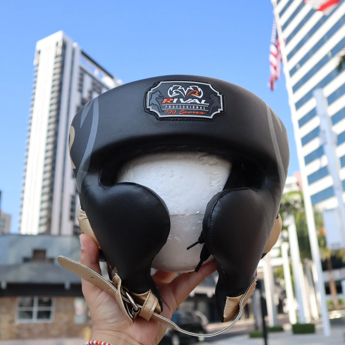 RIVAL HEADGEAR RHG100 LIMITED EDITION BLACK/GOLD - Image 2