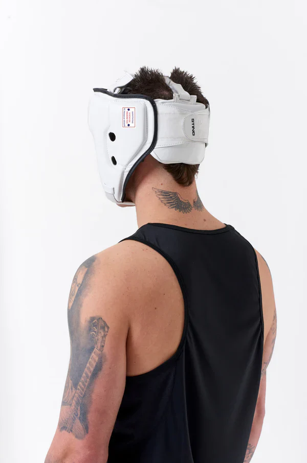 STING HEADGEAR USA BOXING APPROVED OPEN FACE WHITE - Image 4