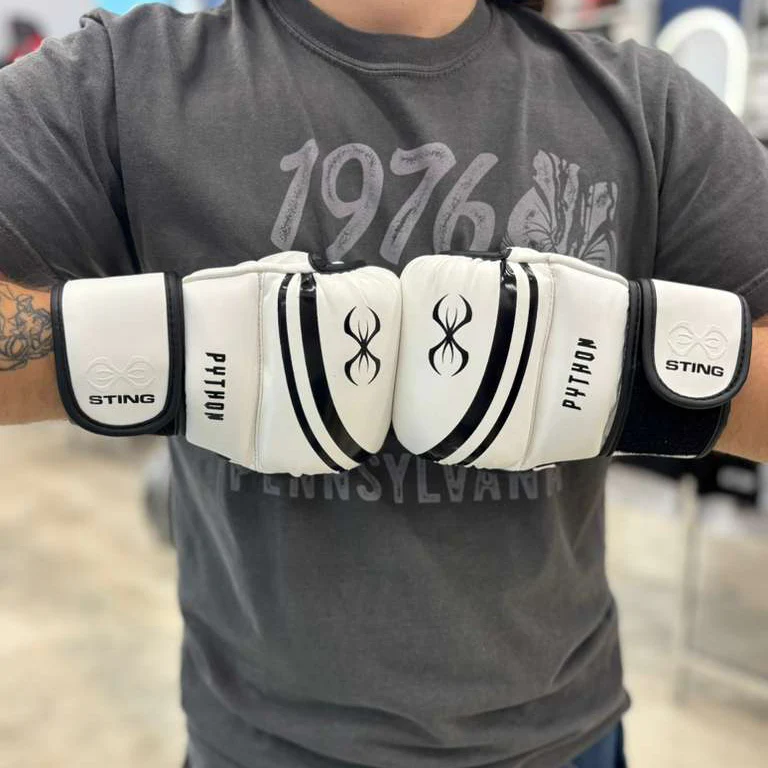 STING MMA GLOVES PYTHON MMA SPARRING WHITE - Image 2