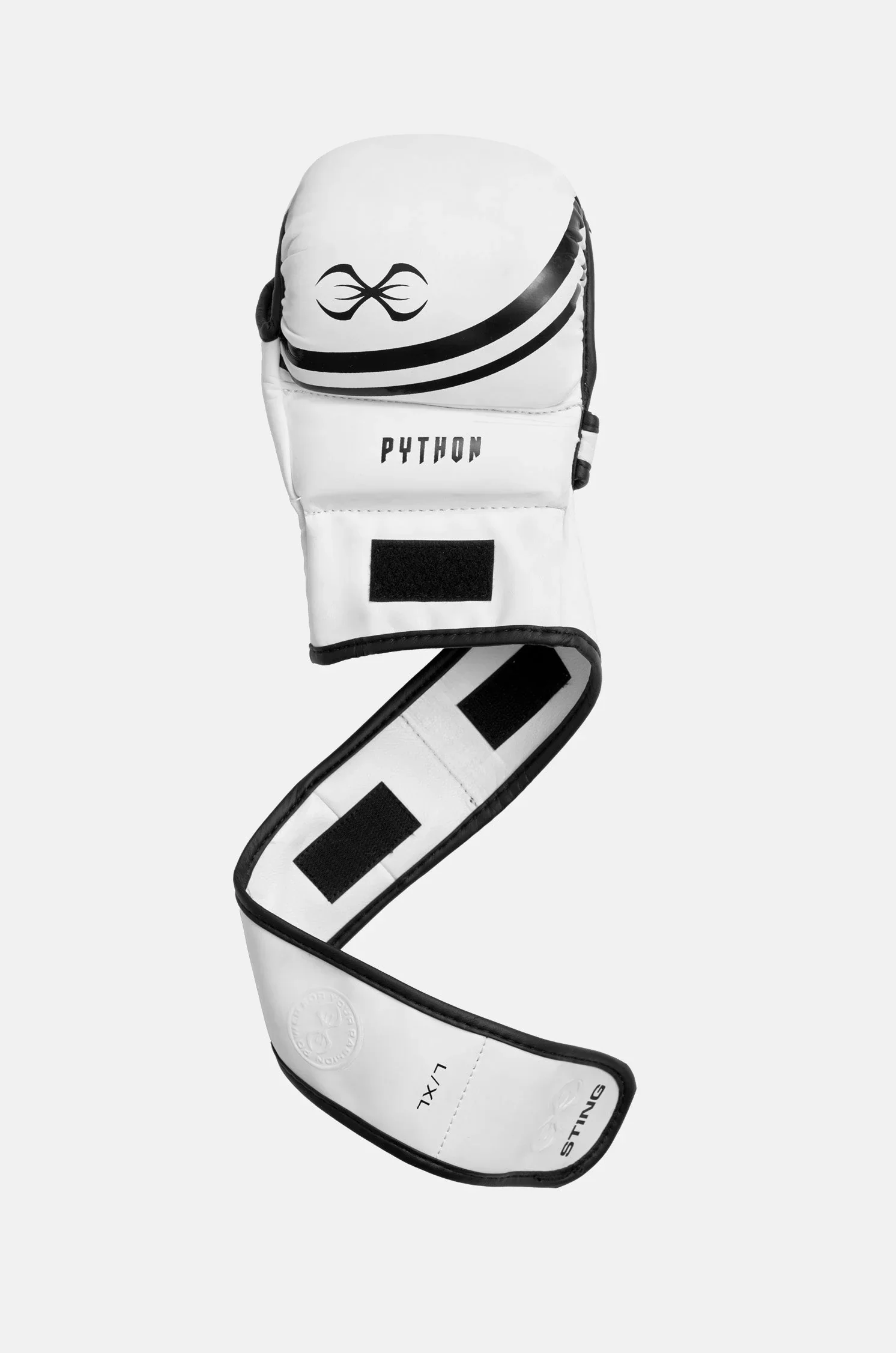 STING MMA GLOVES PYTHON MMA SPARRING WHITE - Image 3