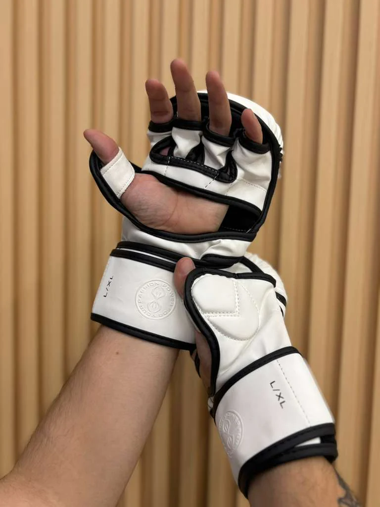 STING MMA GLOVES PYTHON MMA SPARRING WHITE - Image 4