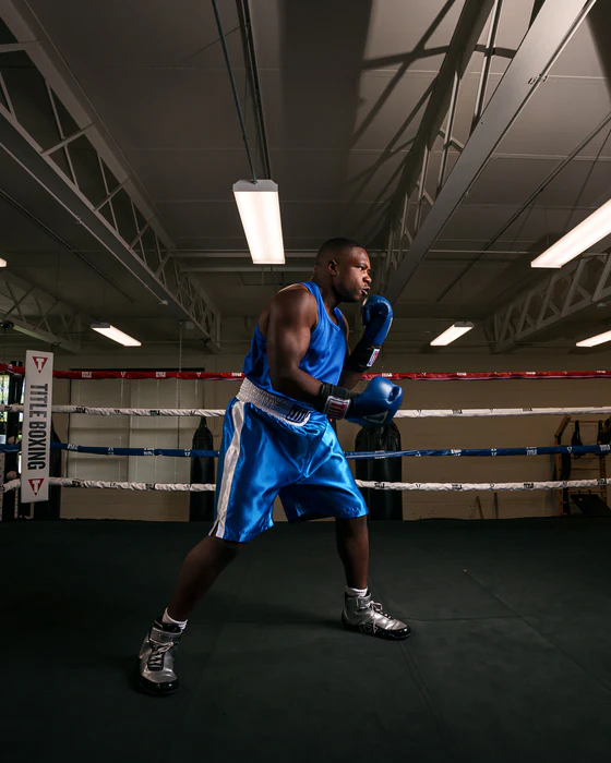TITLE BOXING SHORTS EDGE 2.0 SKY BLUE/WHITE - Image 2