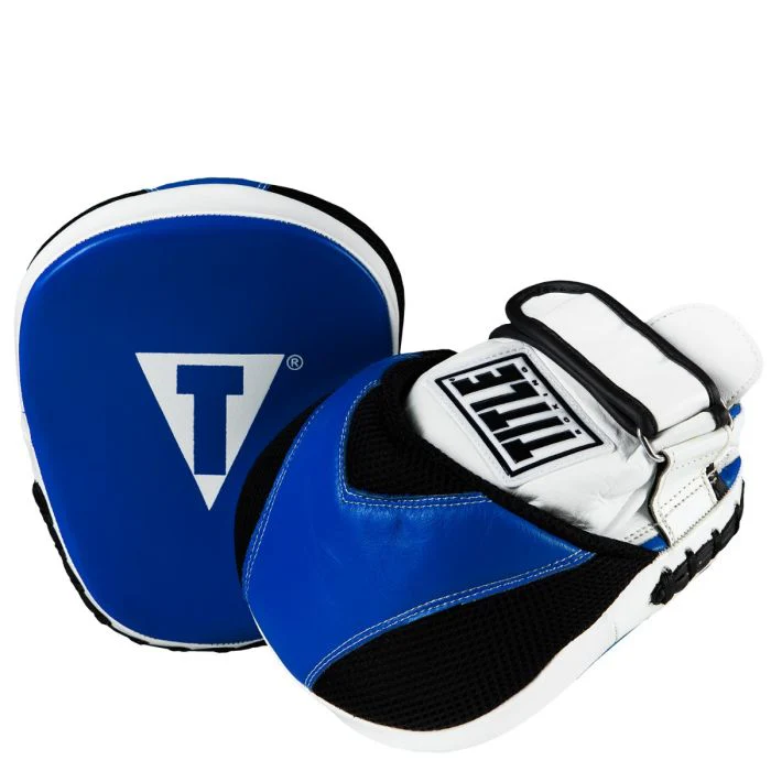 TITLE FOCUS MITTS FLURRY MICRO LEATHER BLUE/WHITE/BLACK - Image 3