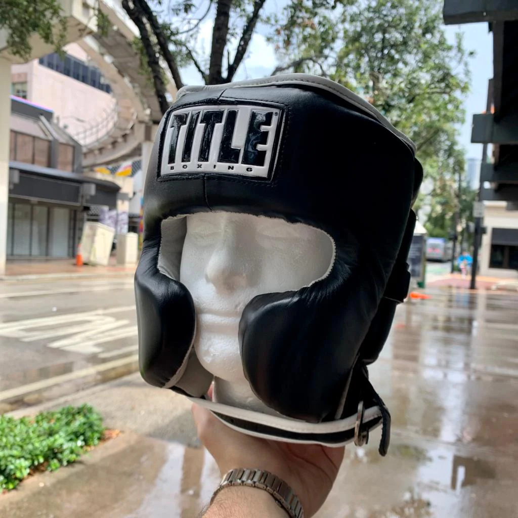 TITLE HEADGEAR LEATHER SPARRING JAPAN STYLE BLACK - Image 2