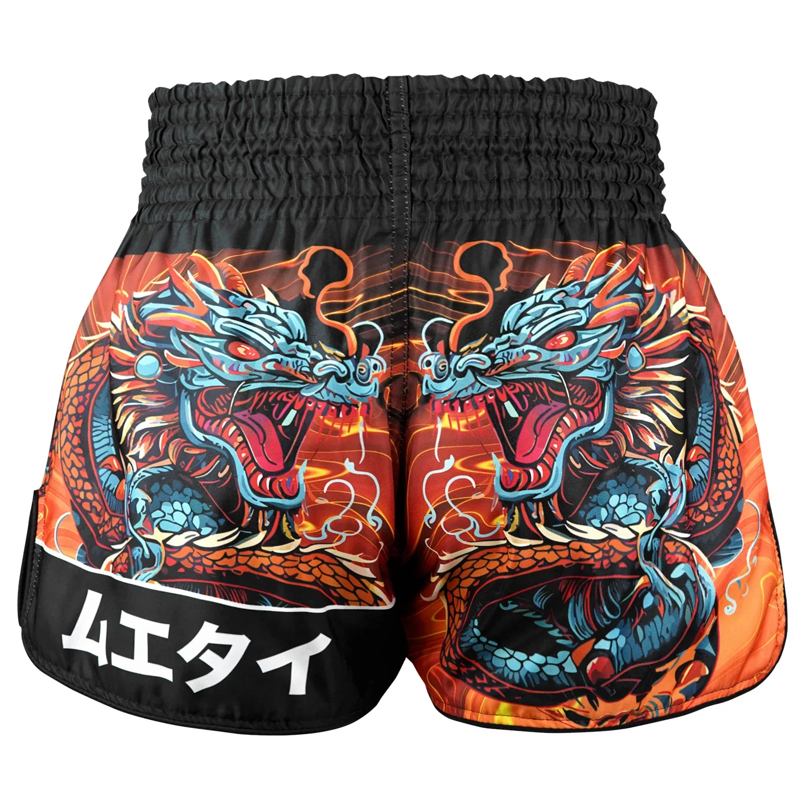 TUFF MUAY THAI SHORTS HIGH CUT RETRO SERAPHIC SEIRYU SAMURAI - Image 3