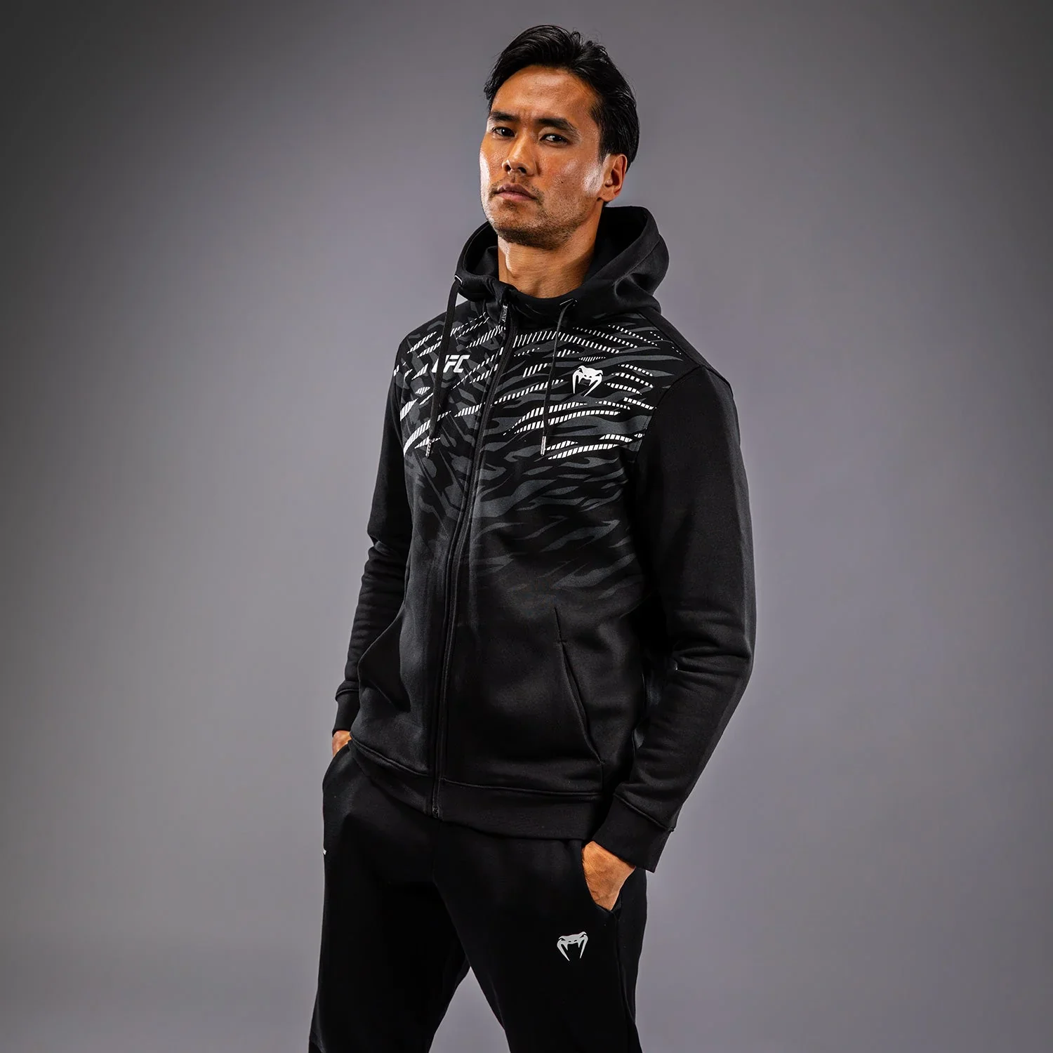 UFC HOODIE BY VENUM FUSION ZIP UP BLACK - Image 2