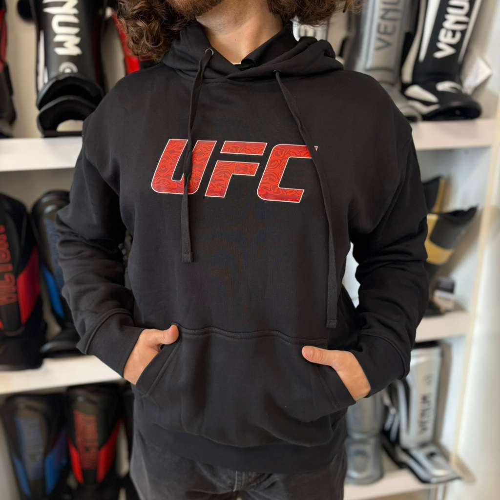 UFC HOODIE BY VENUM UNRIVALED BLACK / RED - Image 2