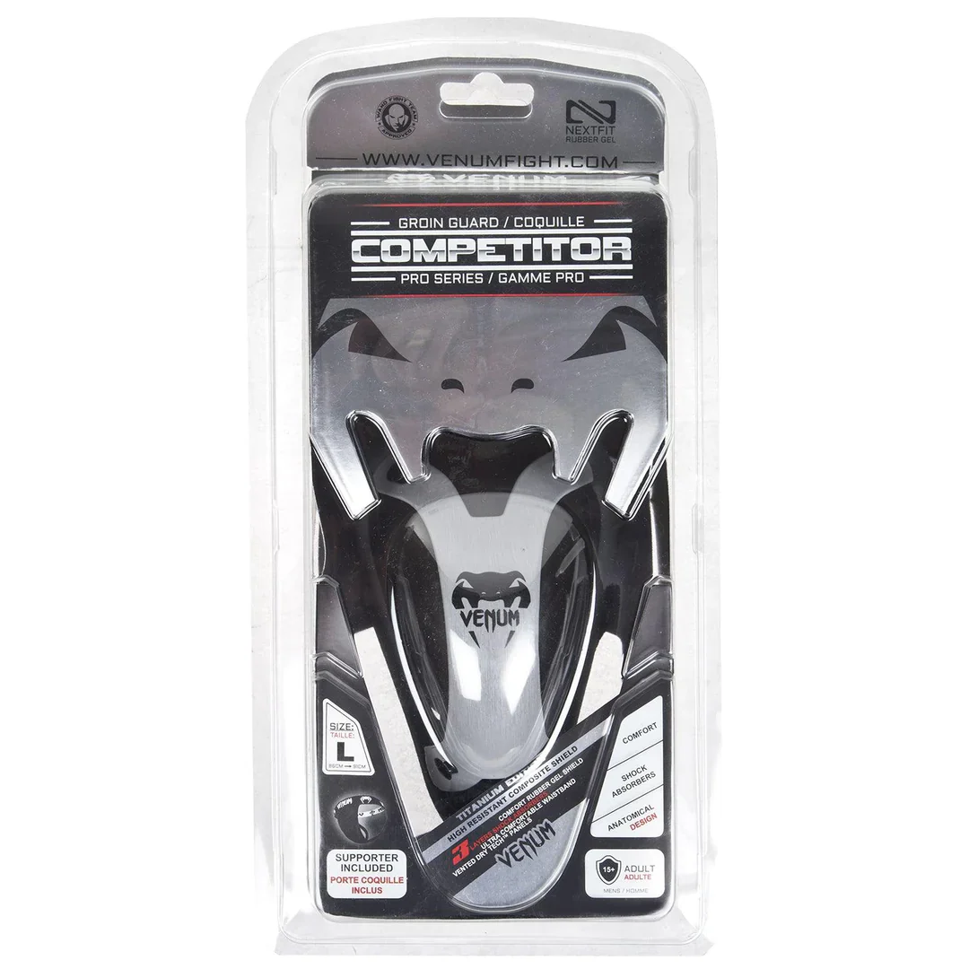 VENUM CUP GROIN GUARD COMPETITOR BLACK/SILVER - Image 3