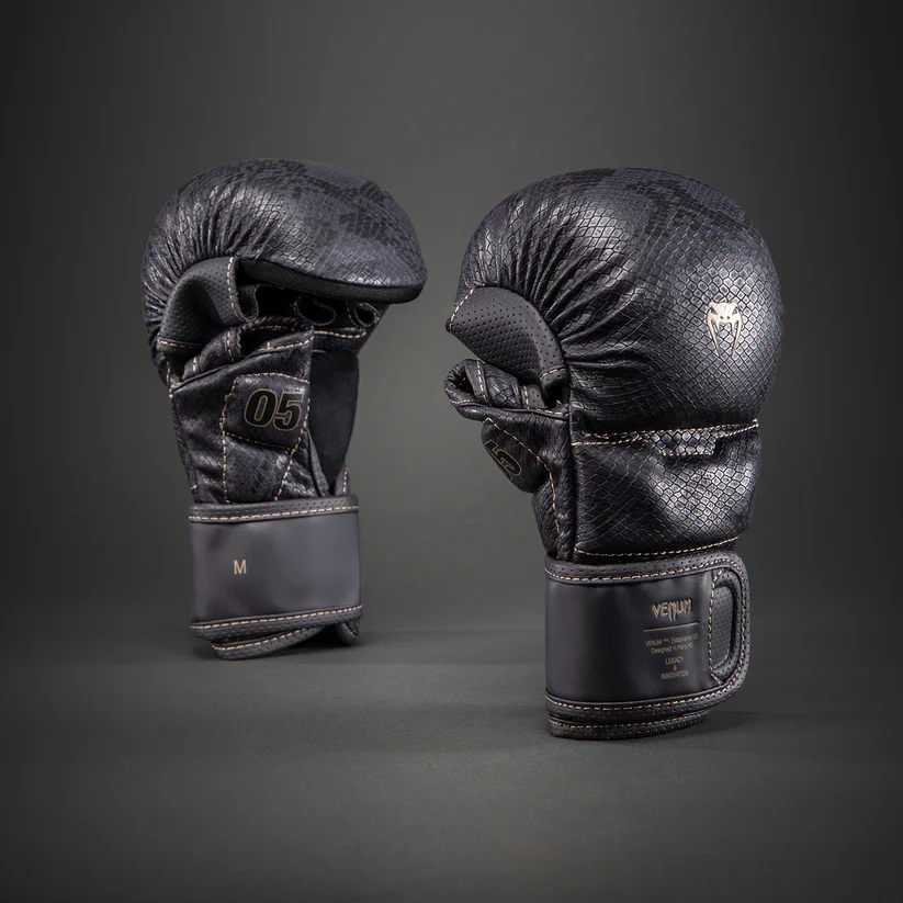 VENUM MMA GLOVES IMPACT EVO SCALES SPARRING DARK PURPLE - Image 3