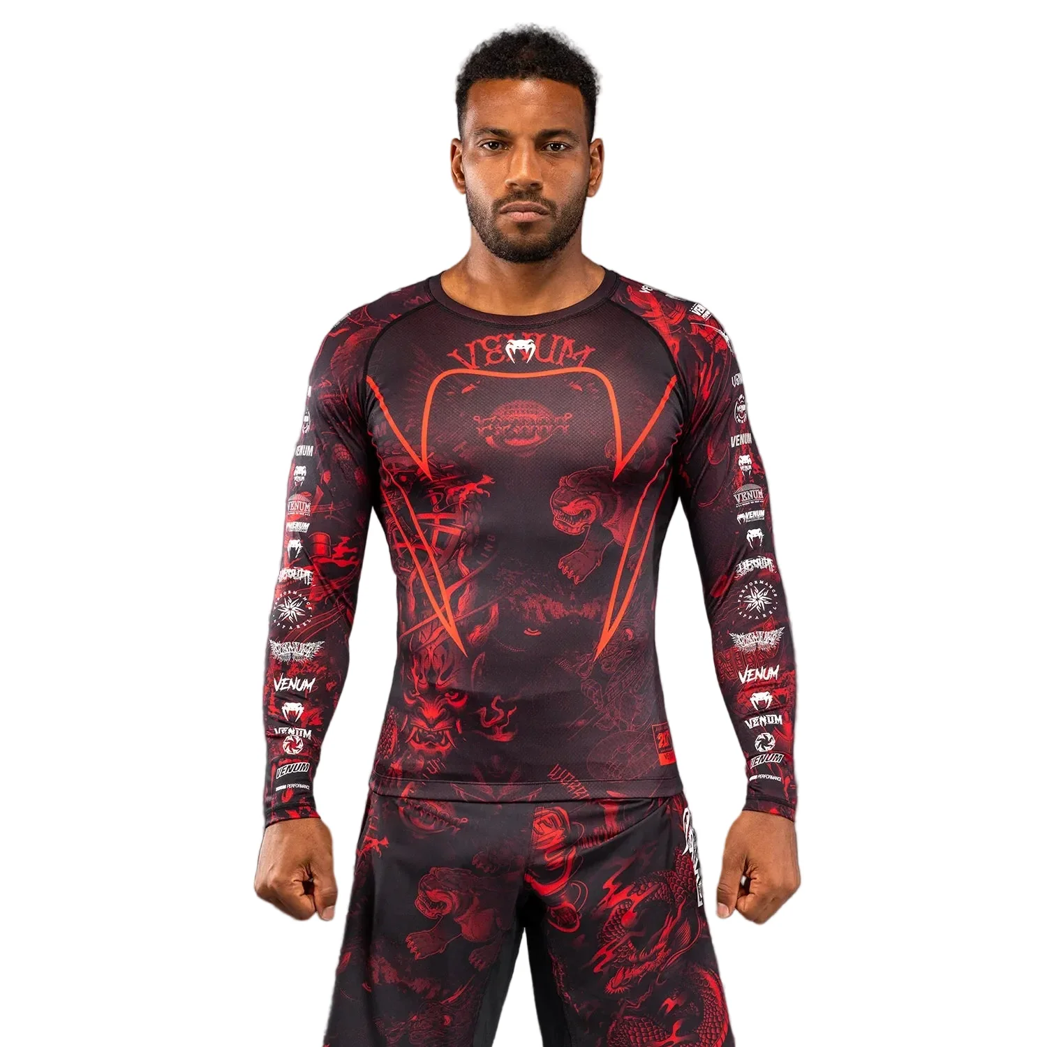 VENUM RASHGUARD L/S 20TH ANNIVERSARY BLACK/RED
