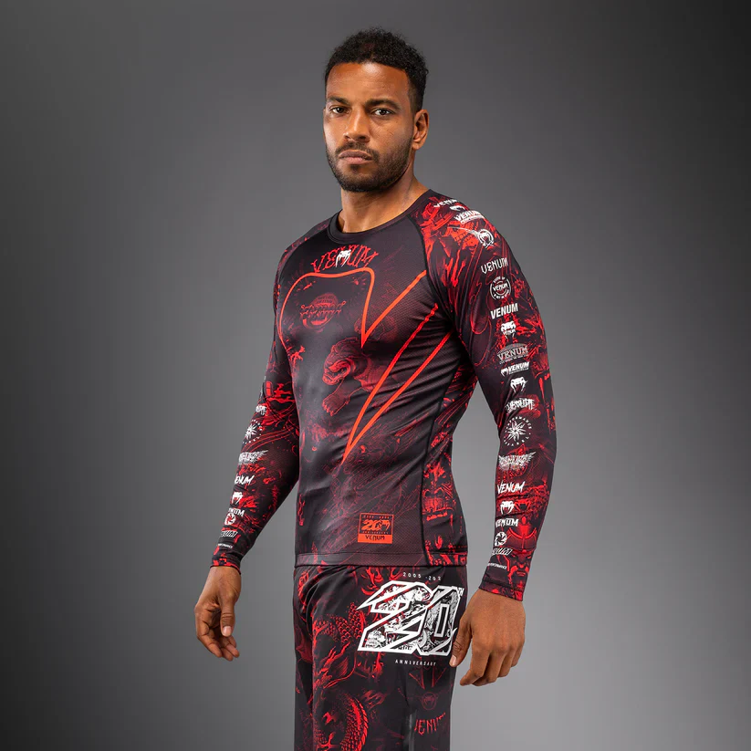 VENUM RASHGUARD L/S 20TH ANNIVERSARY BLACK/RED - Image 4
