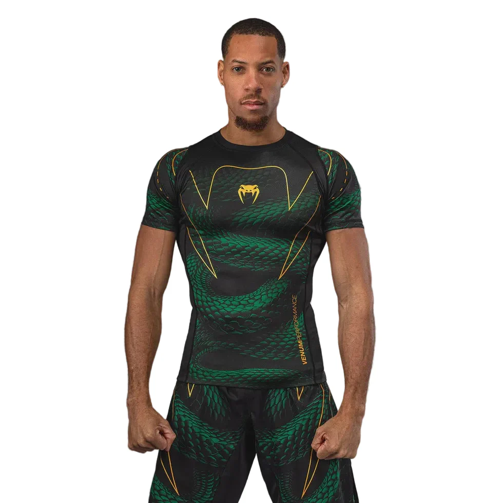VENUM RASHGUARD S/S MATUPA BLACK/GREEN/GOLD