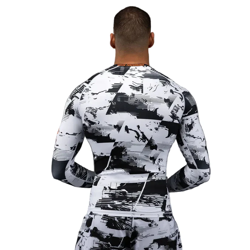 VENUM RASHGUARD L/S UFC ZENITH WHITE BLACK - Image 3