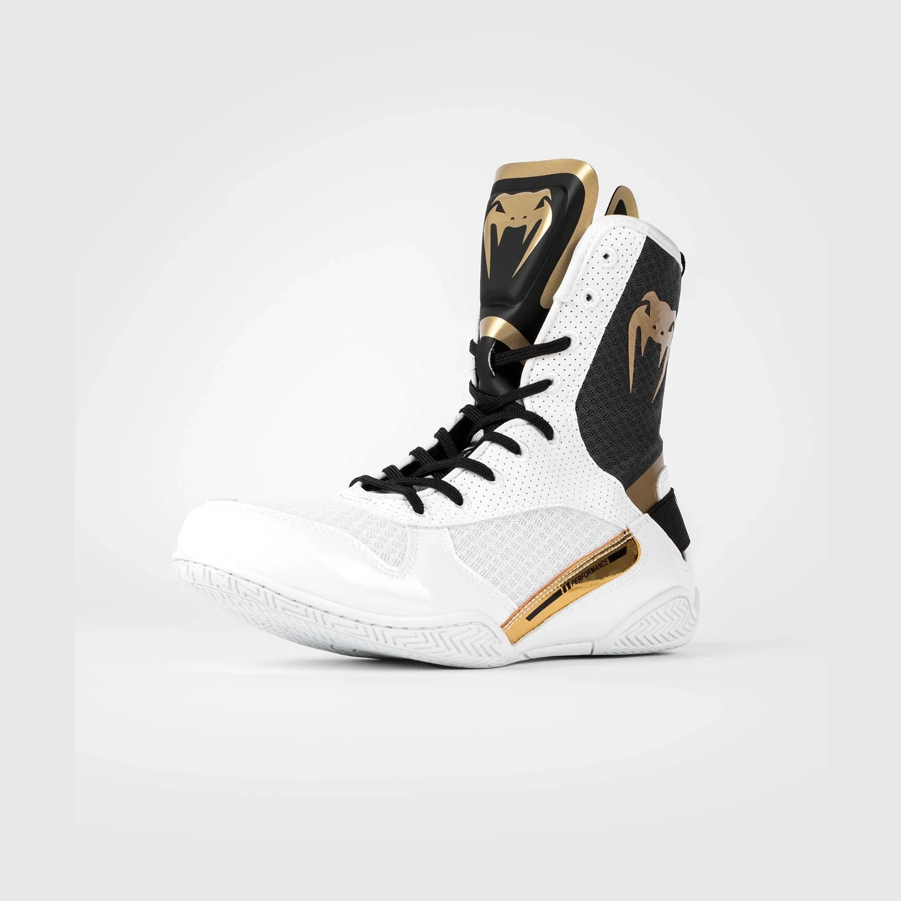 VENUM SHOES ELITE BOXING WHITE /BLACK /GOLD - Image 4