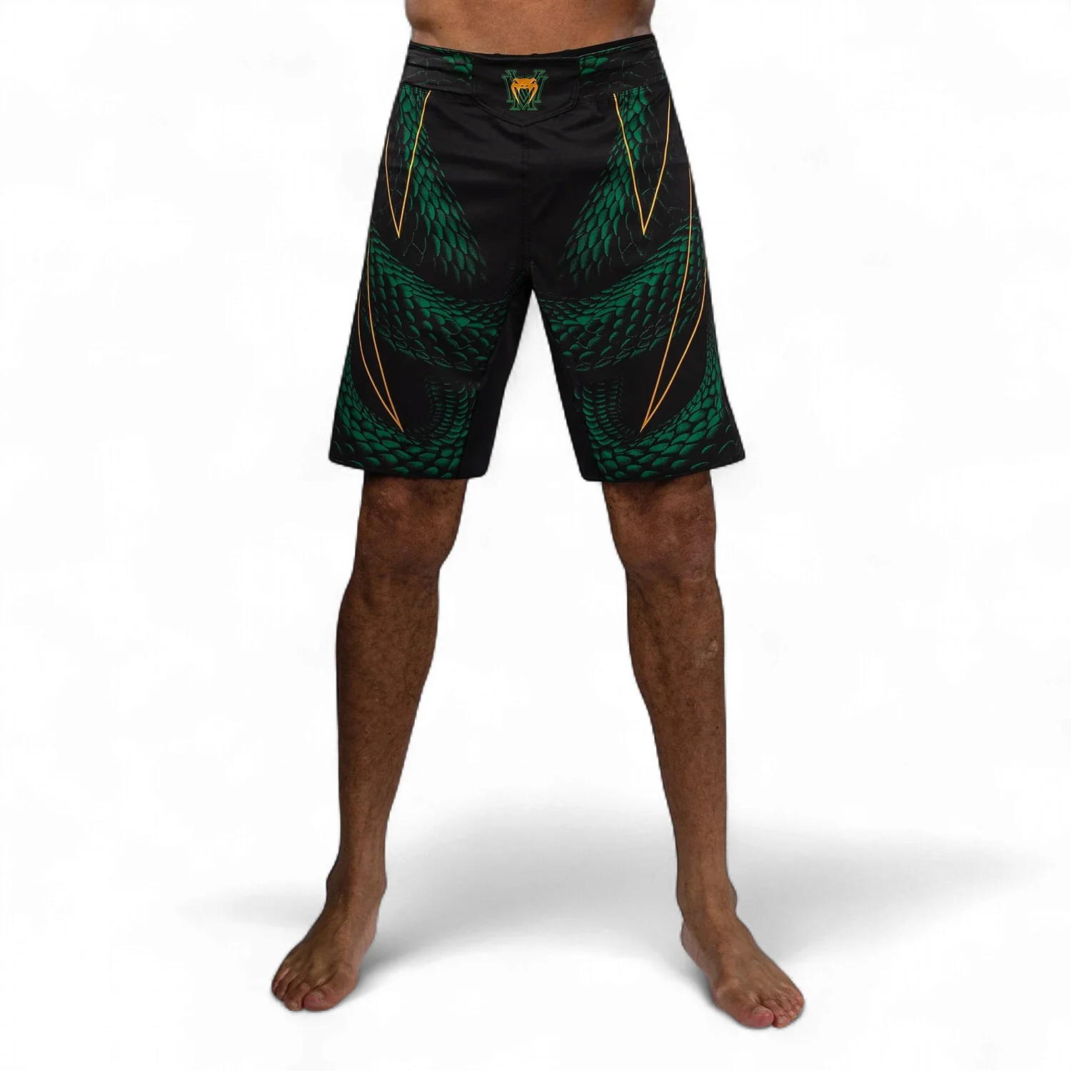 VENUM FIGHT SHORTS MMA MATUPA BLACK/GREEN/GOLD