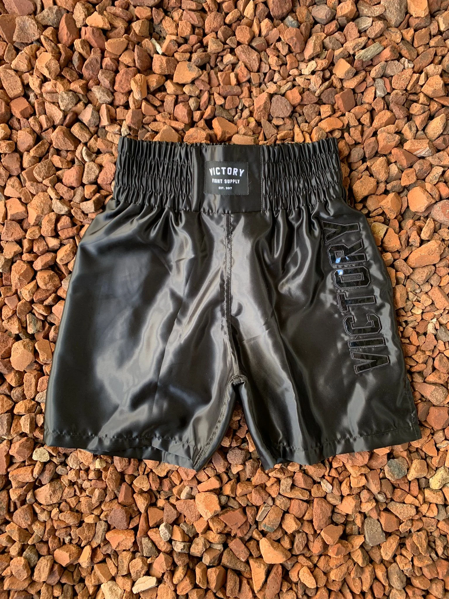 VICTORY BOXING SHORTS IMPACT BLACK/BLACK - Image 2