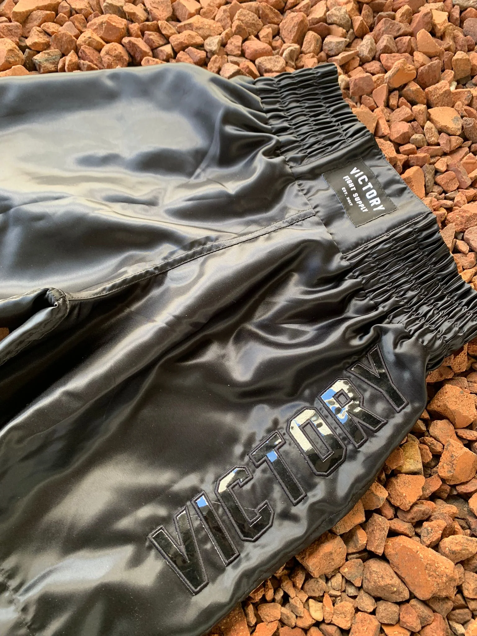 VICTORY BOXING SHORTS IMPACT BLACK/BLACK - Image 6