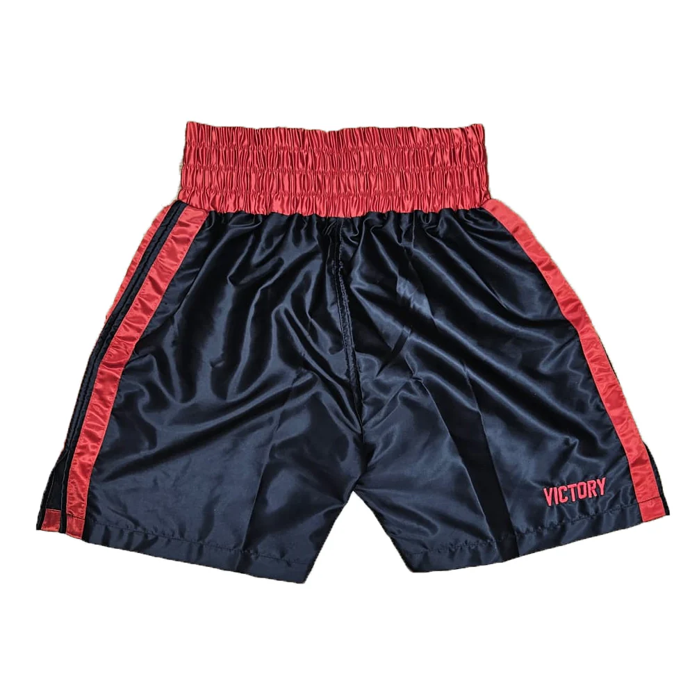 VICTORY BOXING SHORTS VICE SERIES BLACK/RED - Image 2