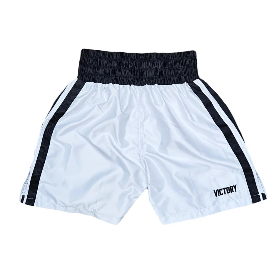 VICTORY BOXING SHORTS VICE SERIES WHITE/BLACK - Image 2