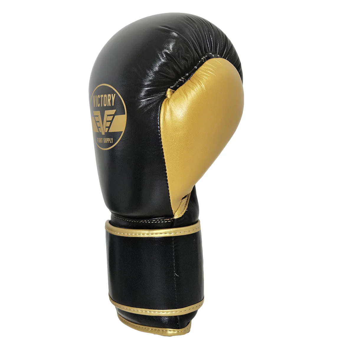 VICTORY GLOVES ATTACK LEATHER HOOK & LOOP BLACK/GOLD - Image 4