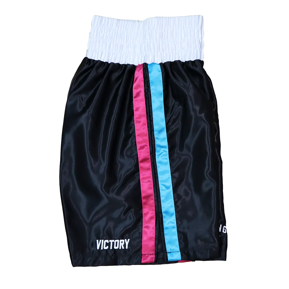 VICTORY BOXING SHORTS MIAMI VICE SERIES BLACK - Image 3