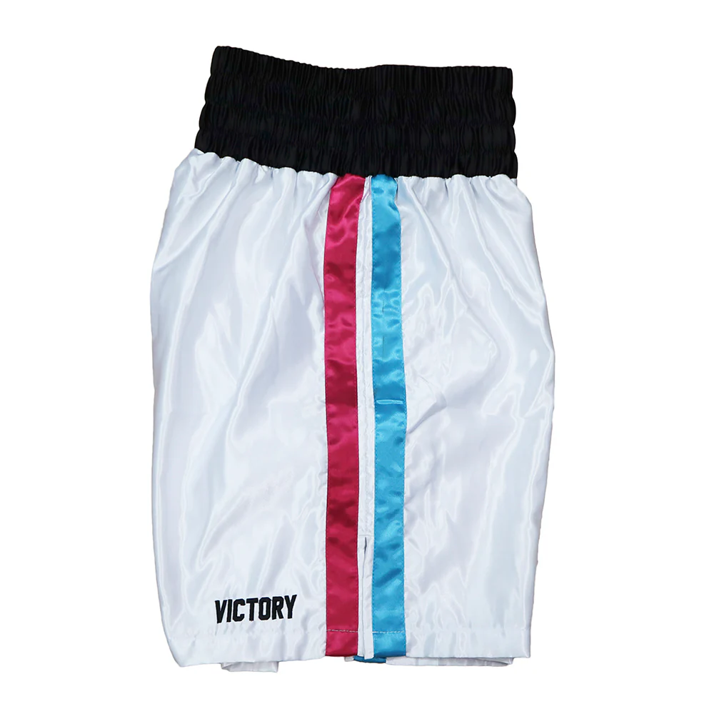 VICTORY BOXING SHORTS MIAMI VICE SERIES WHITE - Image 4