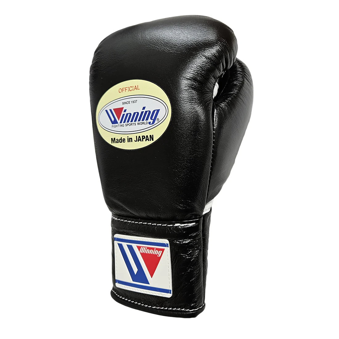 WINNING GLOVES PRO FIGHT LACE UP BLACK - Image 3