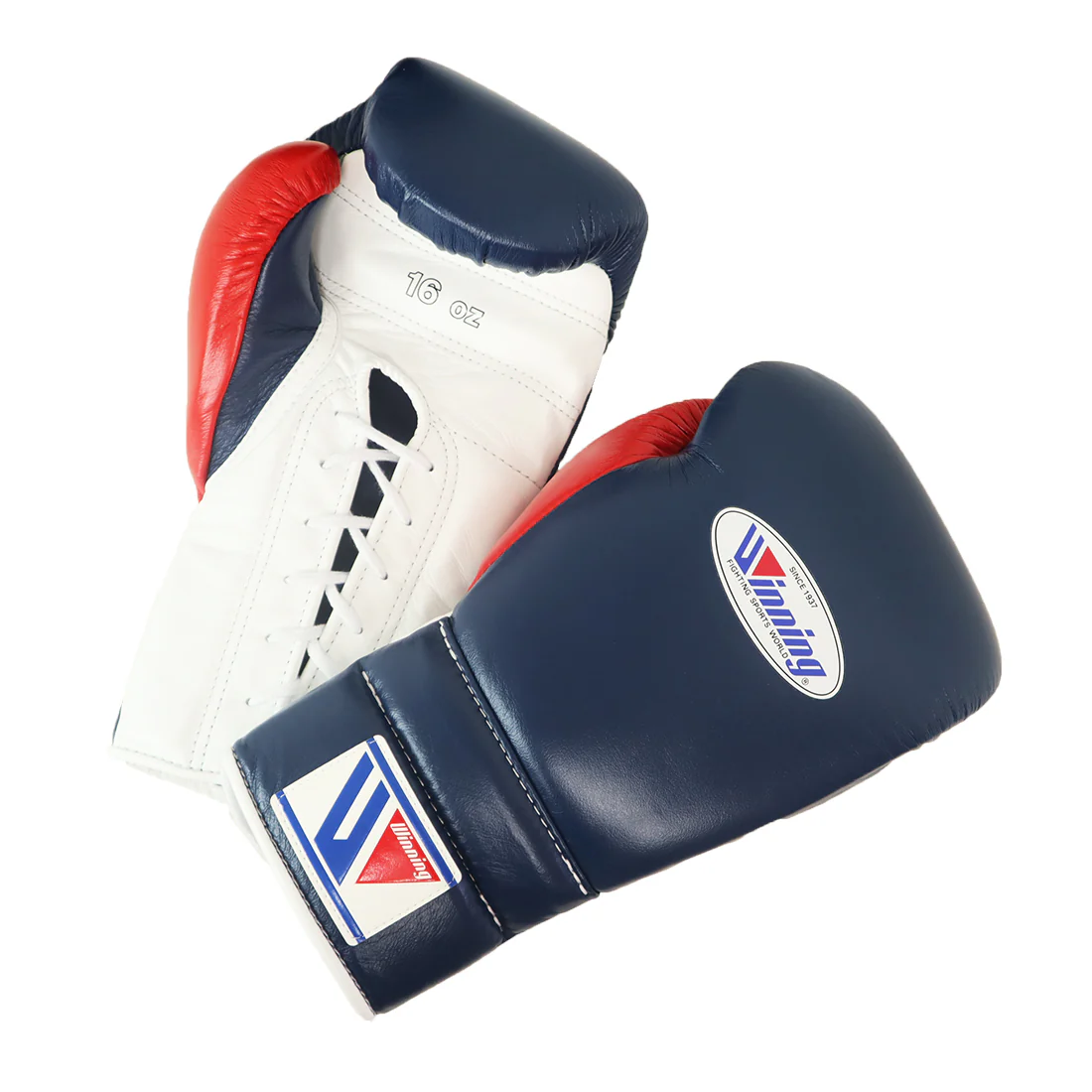 WINNING GLOVES CUSTOM LACE NAVY /WHT/ RED 16OZ - Image 3