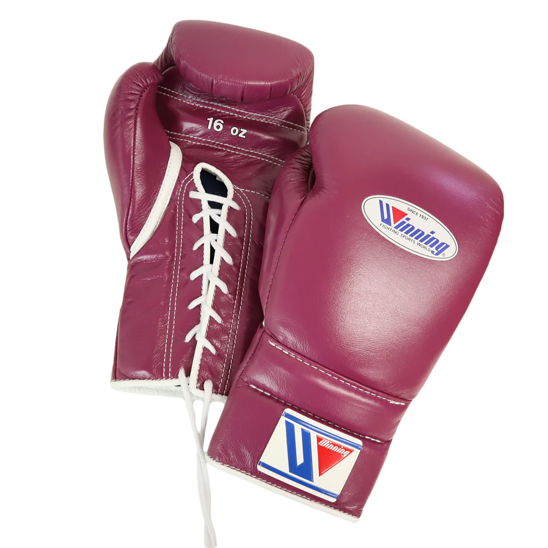 WINNING GLOVES CUSTOM LACE WINE / WHITE 16OZ - Image 3