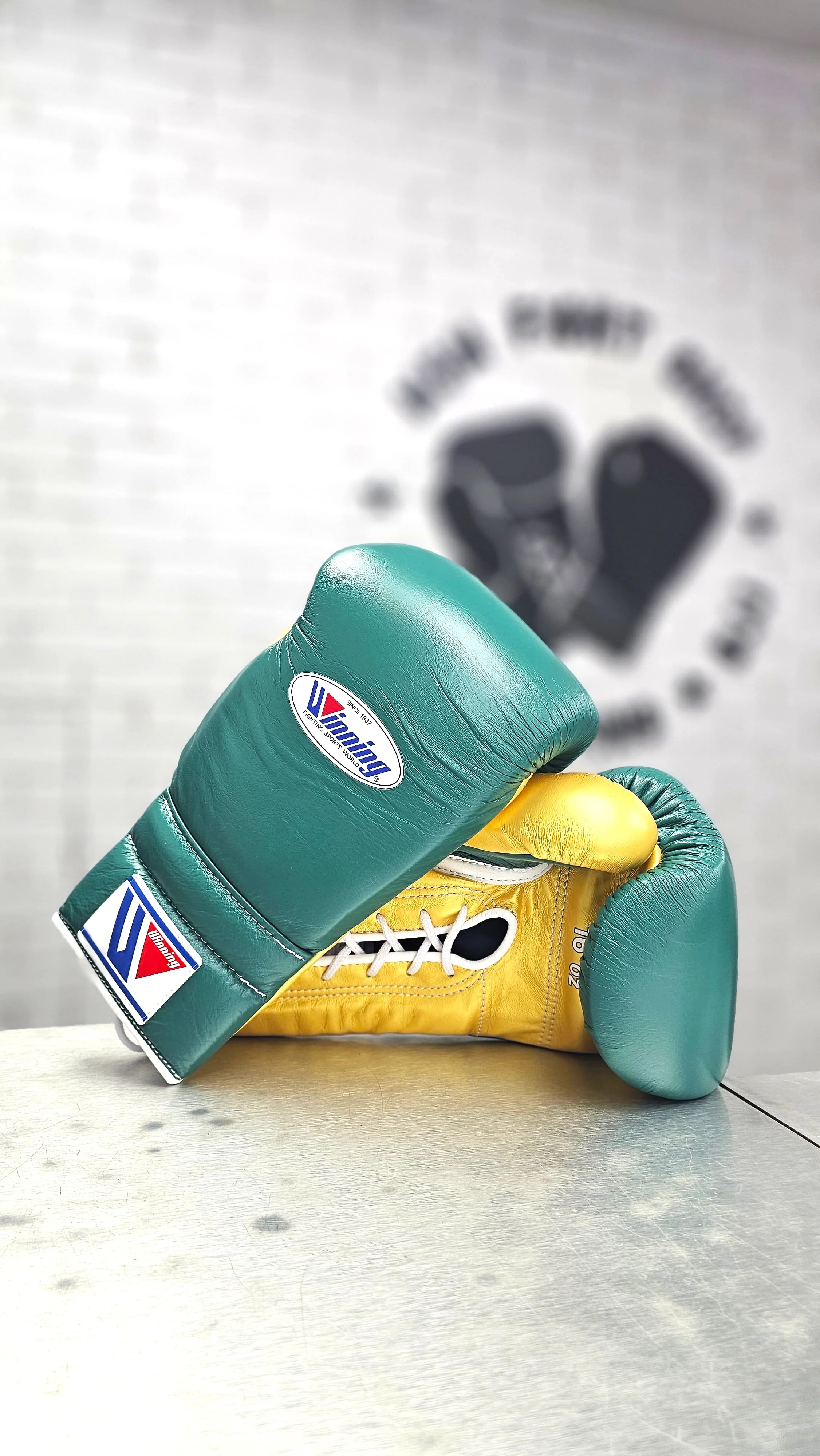 WINNING GLOVES CUSTOM LACE MINT GREEN / GOLD PALM - Image 2