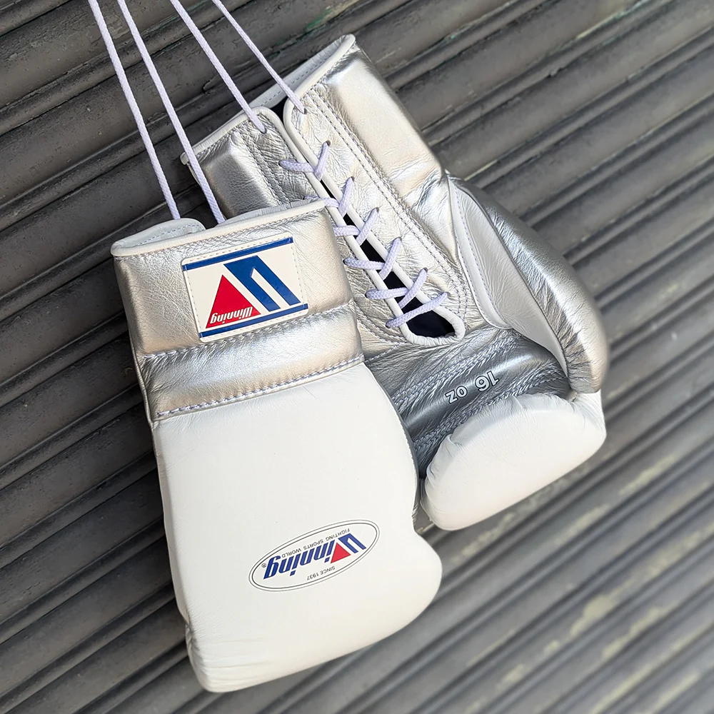 WINNING GLOVES CUSTOM LACE WHITE / SILVER - Image 2