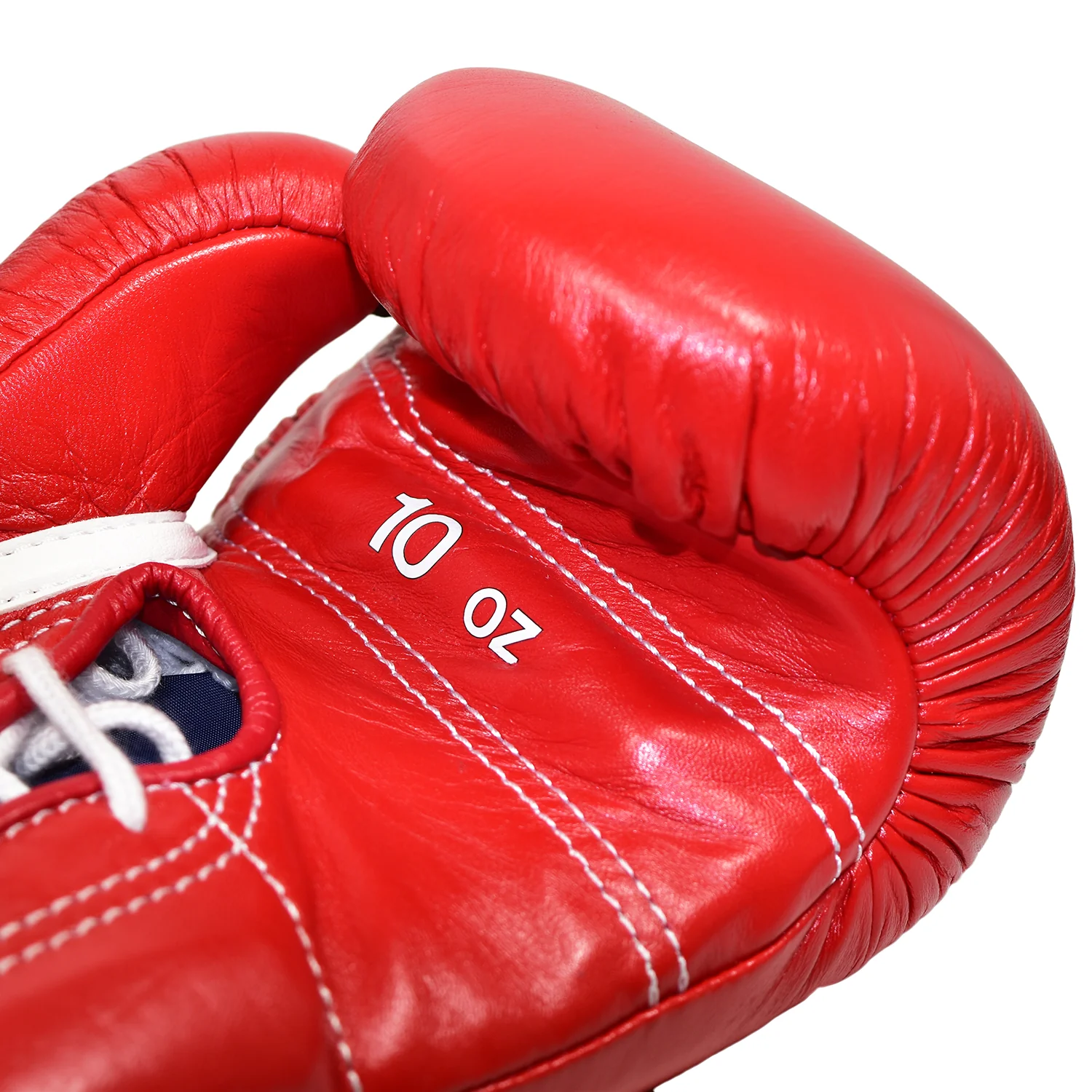 WINNING GLOVES PRO FIGHT LACE UP RED - Image 4